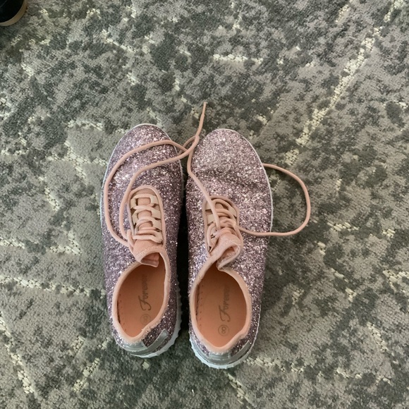 Forever Pink Glitter Sneakers - Picture 2 of 3
